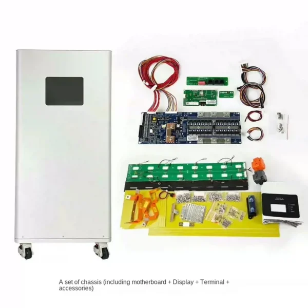 15kWh Household Solar Energy Storage Photovoltaic System 51.2V 300Ah Lithium Iron Phosphate Battery Pack DIY Kit.